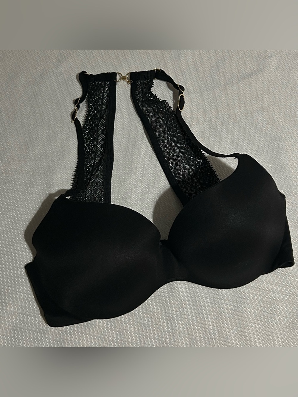 Victoria's Secret Black Lace Racerback Push-Up Bra